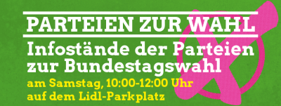 Infostand mit Christian Hohn @ Parkplatz der Verbrauchermärkte | Kierspe | Nordrhein-Westfalen | Deutschland