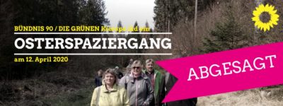 der Osterspaziergang wurde abgesagt