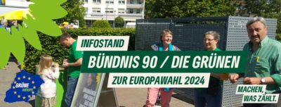 Infostand Bündnis 90 / Die Grünen zur Europawahl 2024
